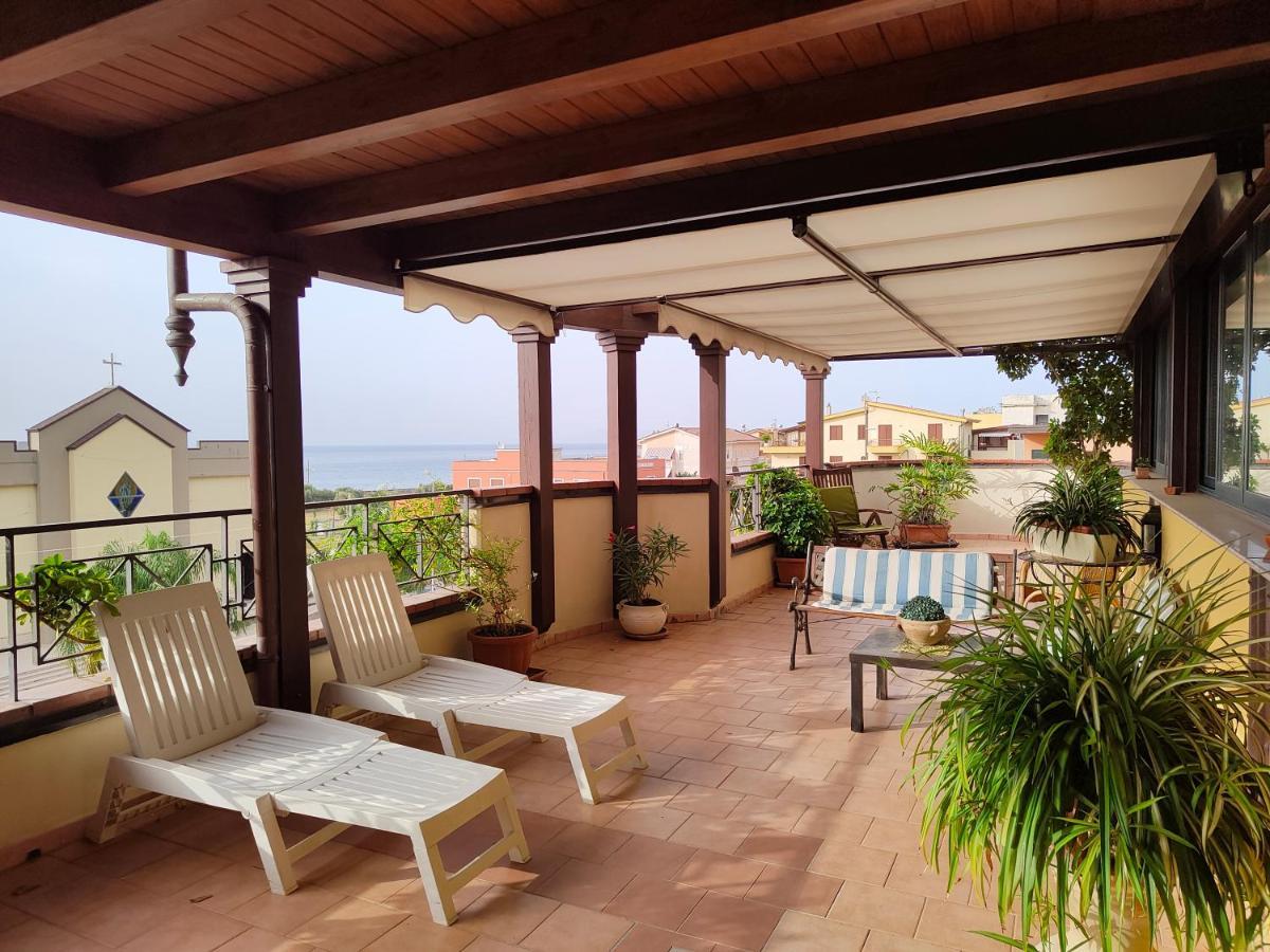 "Appartamento Del Mare Gliaca" Con Vista Isole Eolie,Ampia Terrazza,Wifi E Parcheggio Privato Gratuito Piraino Zewnętrze zdjęcie