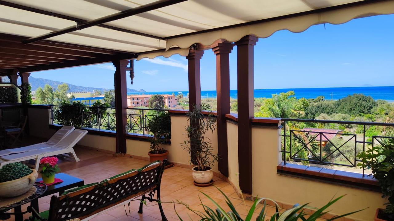 "Appartamento Del Mare Gliaca" Con Vista Isole Eolie,Ampia Terrazza,Wifi E Parcheggio Privato Gratuito Piraino Zewnętrze zdjęcie