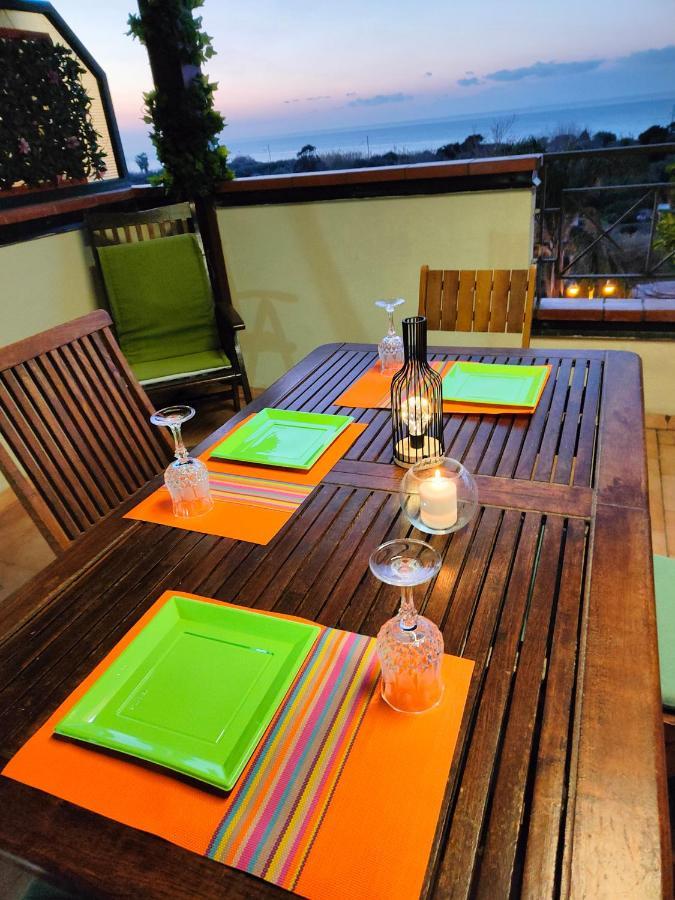 "Appartamento Del Mare Gliaca" Con Vista Isole Eolie,Ampia Terrazza,Wifi E Parcheggio Privato Gratuito Piraino Zewnętrze zdjęcie